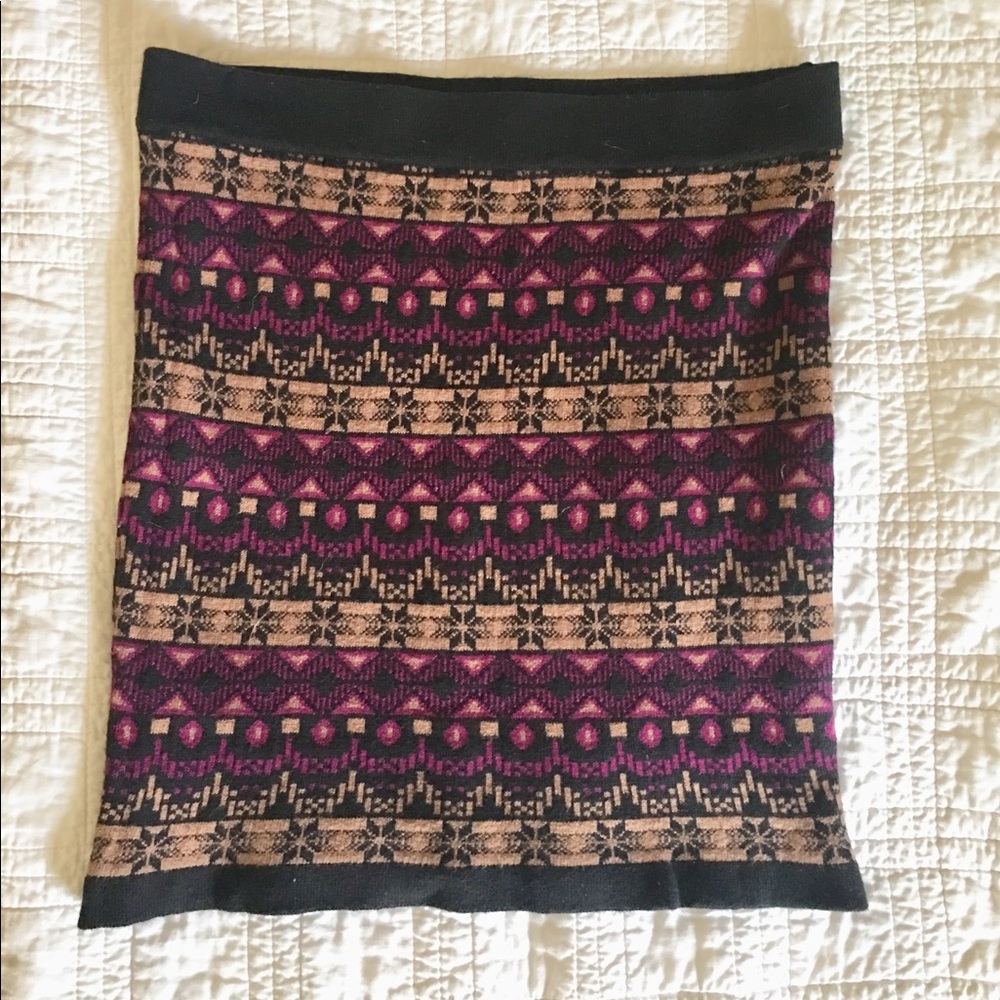 Knit Tank, Purple, Tan & Black, Sz Sm.